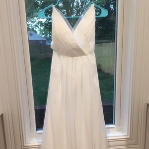 Modern Minimal Backless Wedding Gown